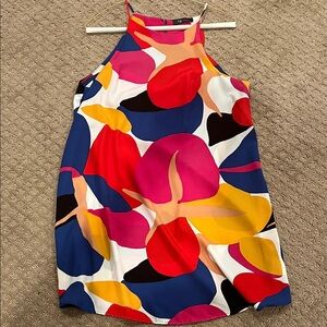 KLD L Vibrant Multicolor Halter Dress